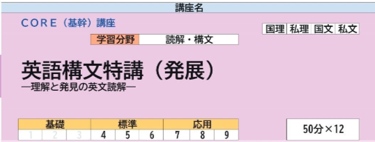 【駿台 夏期講習 レビュー】英語構文特講（発展）　難易度は？どんな人におすすめ？予習は？