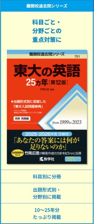 分野別にまとまっている過去問を使って、過去問演習をしましょう。