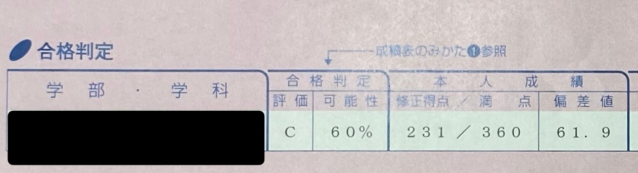 早大入試プレ　判定